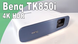 BENQ TK850i VIDEOPROJECTEUR 4K HDR le cinéma à la maison [upl. by Eisak]