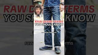 RAW DENIM TERMS menswear mensfashion rawdenim denim fashion style shorts streetwear jeans [upl. by Ojillek]