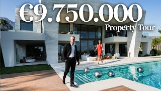 Touring INSANE €9750000 Modern Villa in Marbella Sierra Blanca  Drumelia House Tour 7 [upl. by Nosnaj]