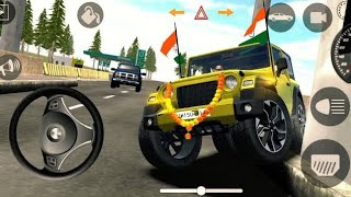 Dollar Song Modified Mahindra Yellow 💛 Thar👿  Indian Cars Simulator 3D Android Game is Live 3 [upl. by Yvaht]