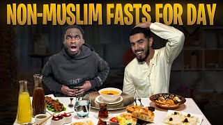 CHRISTIAN FASTS FOR THE FIRST TIME DURING RAMADAN  24 HOUR CHALLENGE [upl. by Aicnom]