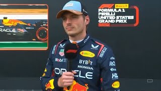 Max Verstappen post SPRINTS QUALIFYING interview  F1 2024 United States Grand Prix [upl. by Airelav935]