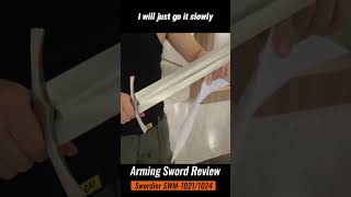 Part 9 Review of Swordiers Two Arming Swords Cutting Performance Evaluation armingsword [upl. by Nowtna]