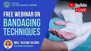 Full Bandaging Techniques l how to apply bandage  Medical amp Surgical Nursing  Rashmi Rajora [upl. by Hyrup544]