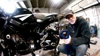 How To 2005 GSXR 600 Chain Install [upl. by Medea]