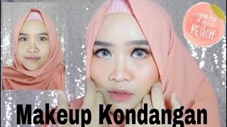 Tutorial Makeup Kondangan simple  MAKEUP PEACH amp FRESH [upl. by Nerhe]