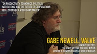 Gabe Newell On Productivity Economics Political Institutions and the Future of Corporations [upl. by Aibat]