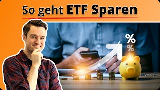 ETF Sparplan erklärt Vermögen aufbauen mit ETFSparen Rechenbeispiel  finanzennet [upl. by Emyaj]