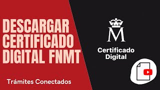 ✅Cómo DESCARGAR CERTIFICADO DIGITAL FNMT 2024 desde el móvil [upl. by Orlanta]