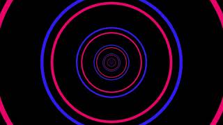 Visual Loop 10 Hours 4K Pulsing Blue Purple Light Circle Waves [upl. by Maurie]