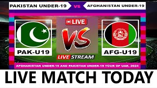 ODI Live  Pakistan Under19 vs Afghanistan Under19 Live Cricket Score amp Commentary [upl. by Adamec]