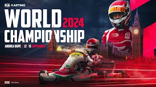 ANDREA DUPE  INTERVIEW AT THE FIA KARTING WORLD CHAMPIONSHIP 2024 PFI UK [upl. by Rica]