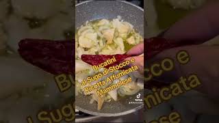 Bucatini al Sugo di Stocco e Ricotta Affumicata Mammolesestoccomammolesericettetradizionalipasta [upl. by Sharona631]