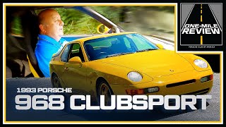 1993 Porsche 968 Clubsport  OneMile Review [upl. by Odetta690]