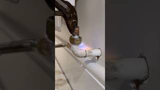 Replacing radiator pipe for new valve howto diy plumbing asmr subscribe subscribe plumber [upl. by Aicaca]