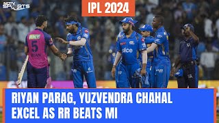 IPL 2024  MI Vs RR Highlights Riyan Parag Yuzvendra Chahal Excel As RR Beats MI [upl. by Rednav]