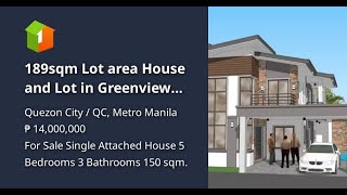 189sqm Lot area House and Lot in Greenview Executive Village [upl. by Akener880]