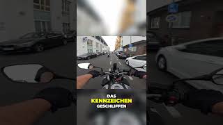 Kennzeichen geschliffen motovlog shorts bike [upl. by Euqinu]