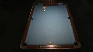 100degree pool ball cut shot on cushion [upl. by Refannej926]