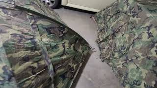 USMC 2 Man Tent vs TCOP Tent Combat One Person SIDEBYSIDE [upl. by Attenej]