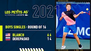 Les Petits As 2021  Boys Round of 16  Darwin Blanch vs Timofei Derepasko [upl. by Season]