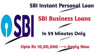 SBI  Instant Personal Loan  Business Loans in 59 Minutes  Check you eligibility amp Apply [upl. by Zillah]