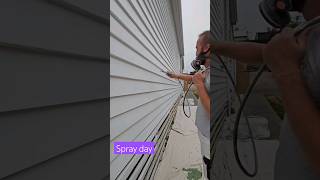 spray day weatherboard gracopaintsprayers graco spraygun spray [upl. by Aciram743]