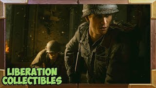 Call of Duty WW2 All Collectibles Liberation Mission Mementos  Heroic Actions [upl. by Anael]