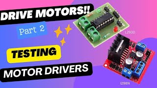 TESTING OF MOTOR DRIVERSPART2L239DL298motordriverinterface [upl. by Prunella191]