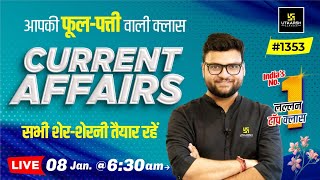 8 January 2024 Current Affairs  Daily Current Affairs 1353  Kumar Gaurav Sir [upl. by Obidiah958]