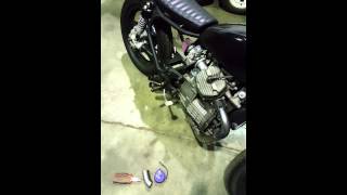 1980 Honda CX500 Straight Exhaust Murrays Carbs [upl. by Ardnoik]