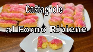 CASTAGNOLE MARCHIGIANE al forno ripiene di crema e con alchermes  Prima del CaffÃ¨ [upl. by Inad86]