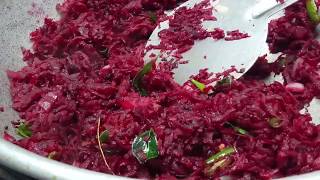 Beetroot Poriyal in Tamil  Beetroot Recipes [upl. by Ynned]