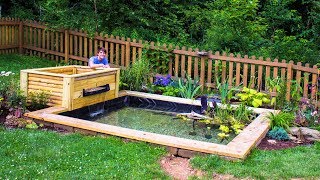 DIY Backyard Garden Pond [upl. by Htrap]