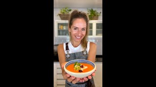 Receta de Salmorejo Sin Pan Sin Gluten con Calabacín l elblogdeceleste [upl. by Naamann499]