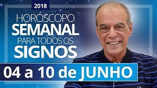 HORÓSCOPO SEMANAL 04 a 10 de Junho de 2018  João Bidu [upl. by Coopersmith]