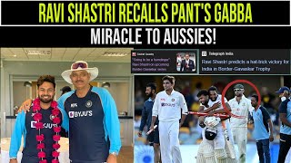 Ravi Shastri Remembers Rishabh Pant’s Gabba Heroics A Touching Tribute  RishabhPant TestCricket [upl. by Parish]