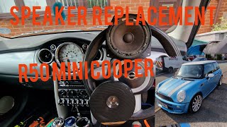 MINI COOPER speaker replacement mini cars [upl. by Cart]