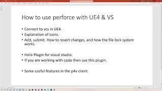 How to Use Perforce in the UE4 Editor and Visual Studio [upl. by Marian]