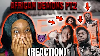 Ab DaJett Yus Gz Nesty Floxks Scottie2Hottie AFRICAN DEMONS PT2 Official Video JUSTMELB REACTION [upl. by Akcira]