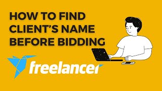 How to find Clients name before bidding on freelancercom [upl. by Aisac204]