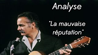 ANALYSE  LA MAUVAISE RÉPUTATION BRASSENS [upl. by Turro472]