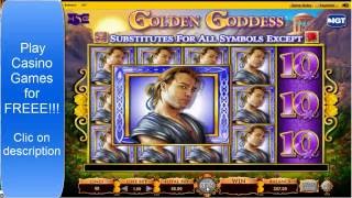 Golden Goddess Slot Machine Big Win  CASINO GAMES ONLINE FREE [upl. by Anaicilef964]