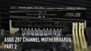 ASUS Z87 Channel Motherboards Deluxe DeluxeDual Z87IDeluxe Z87ITX mATX [upl. by Aubrie34]