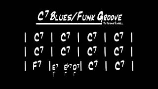 C7 Backing Track Blues Funk Groove  Jam Track [upl. by Nwahsyd618]