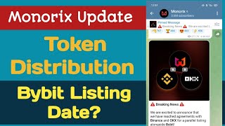 Monorix listing Update  Monoprix token Distribution  Earn Rewards  Monoprix Airdrop update crypto [upl. by Armando]