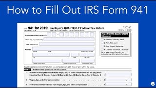 How to Fill out IRS Form 941 Simple StepbyStep Instructions [upl. by Cleres]