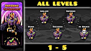 Geometry Dash 22  quotInferno Gauntletquot ALL LEVELS [upl. by Airdni]