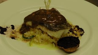 Bacalao al pil pil con ajo negro  LA COCINA de Manuel Barrau [upl. by Locin]