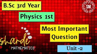 BSc 3rd Year Physics 1st Paper Important Questions Unit  2  Relativity and Statistical Physics [upl. by Maud]